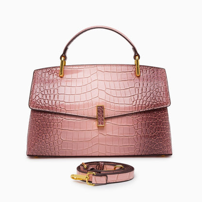 Polished Croc Tote