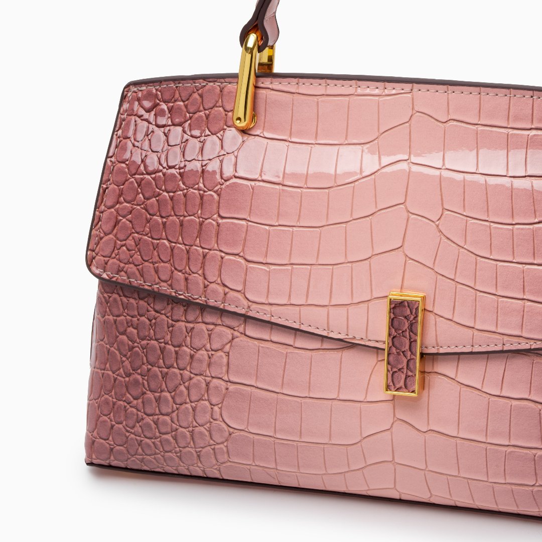 Polished Croc Tote