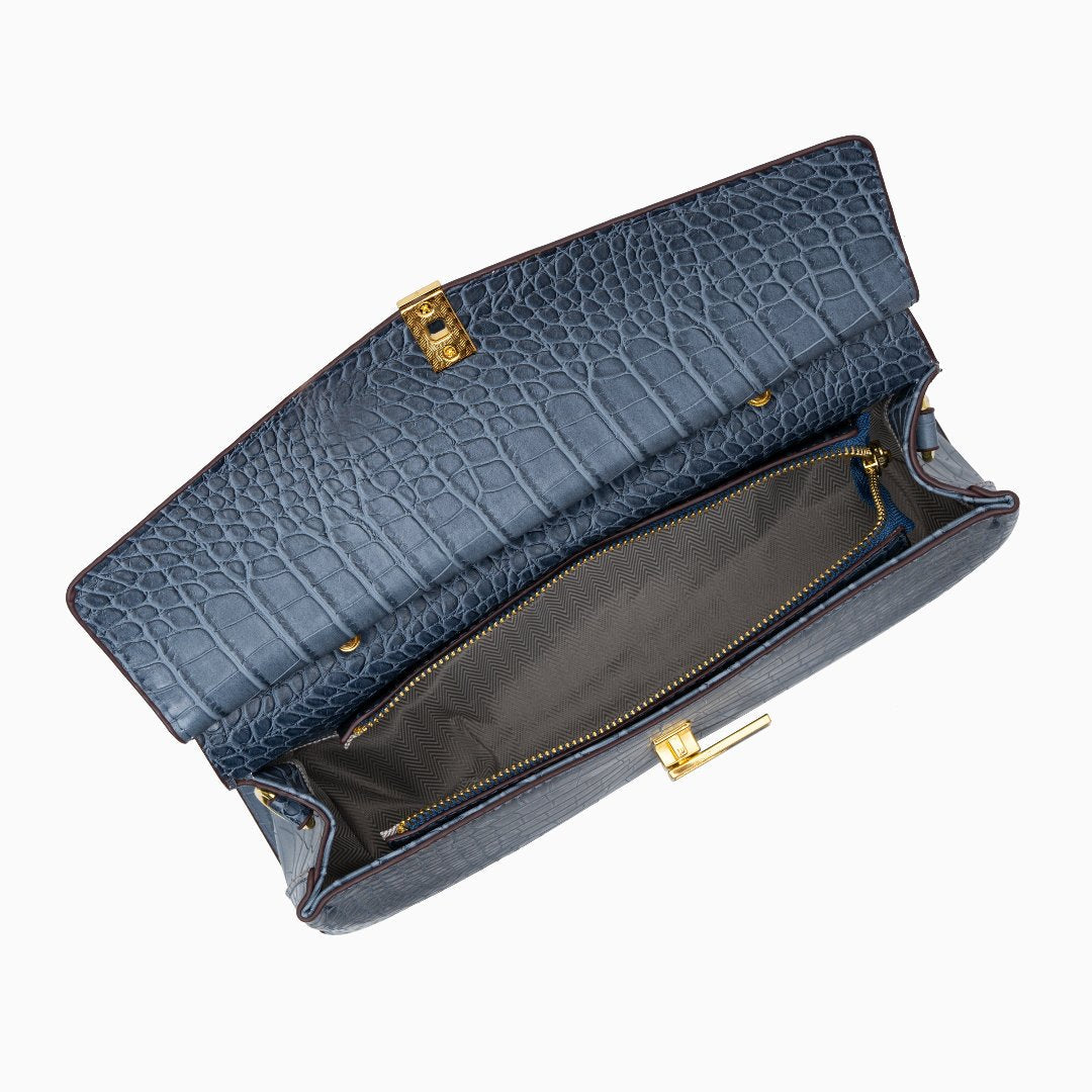 Polished Croc Tote
