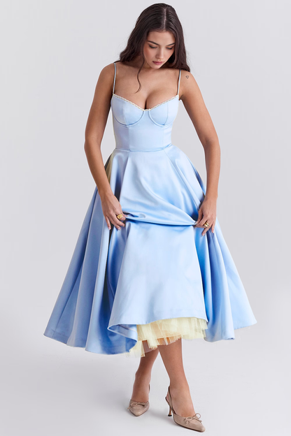 Elegant-Sculpting Midi Dress