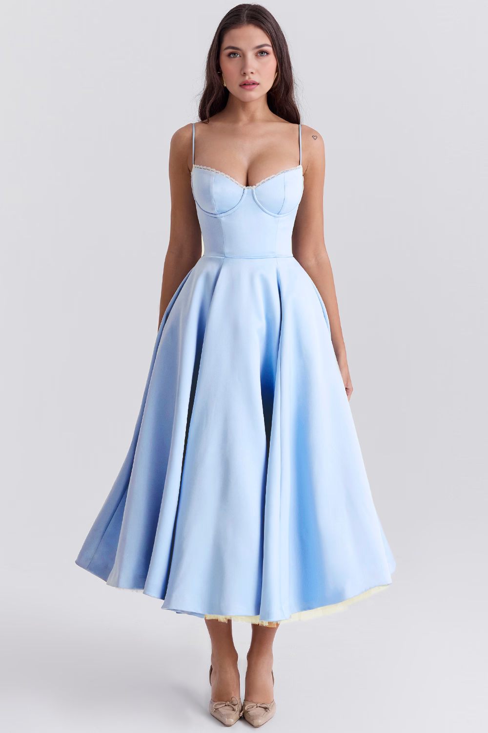 Elegant-Sculpting Midi Dress