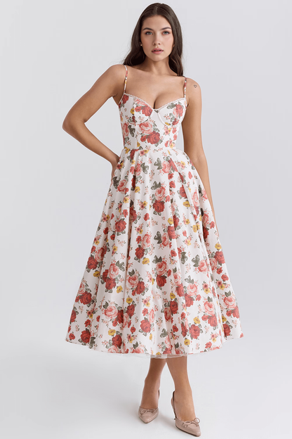 Elegant-Sculpting Midi Dress
