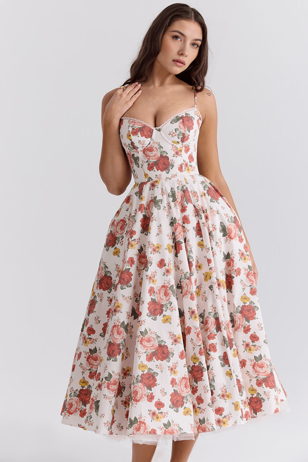 Elegant-Sculpting Midi Dress