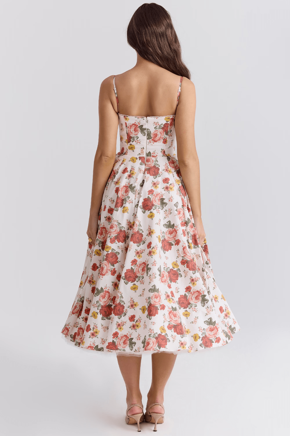 Elegant-Sculpting Midi Dress