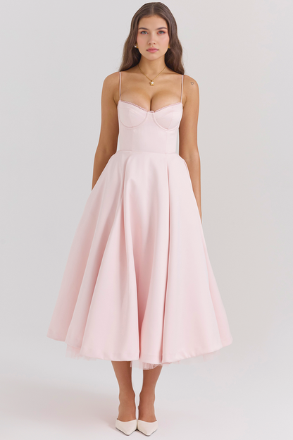 Elegant-Sculpting Midi Dress
