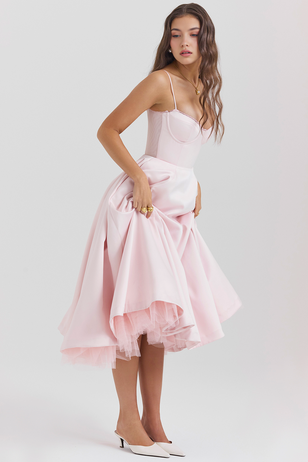 Elegant-Sculpting Midi Dress