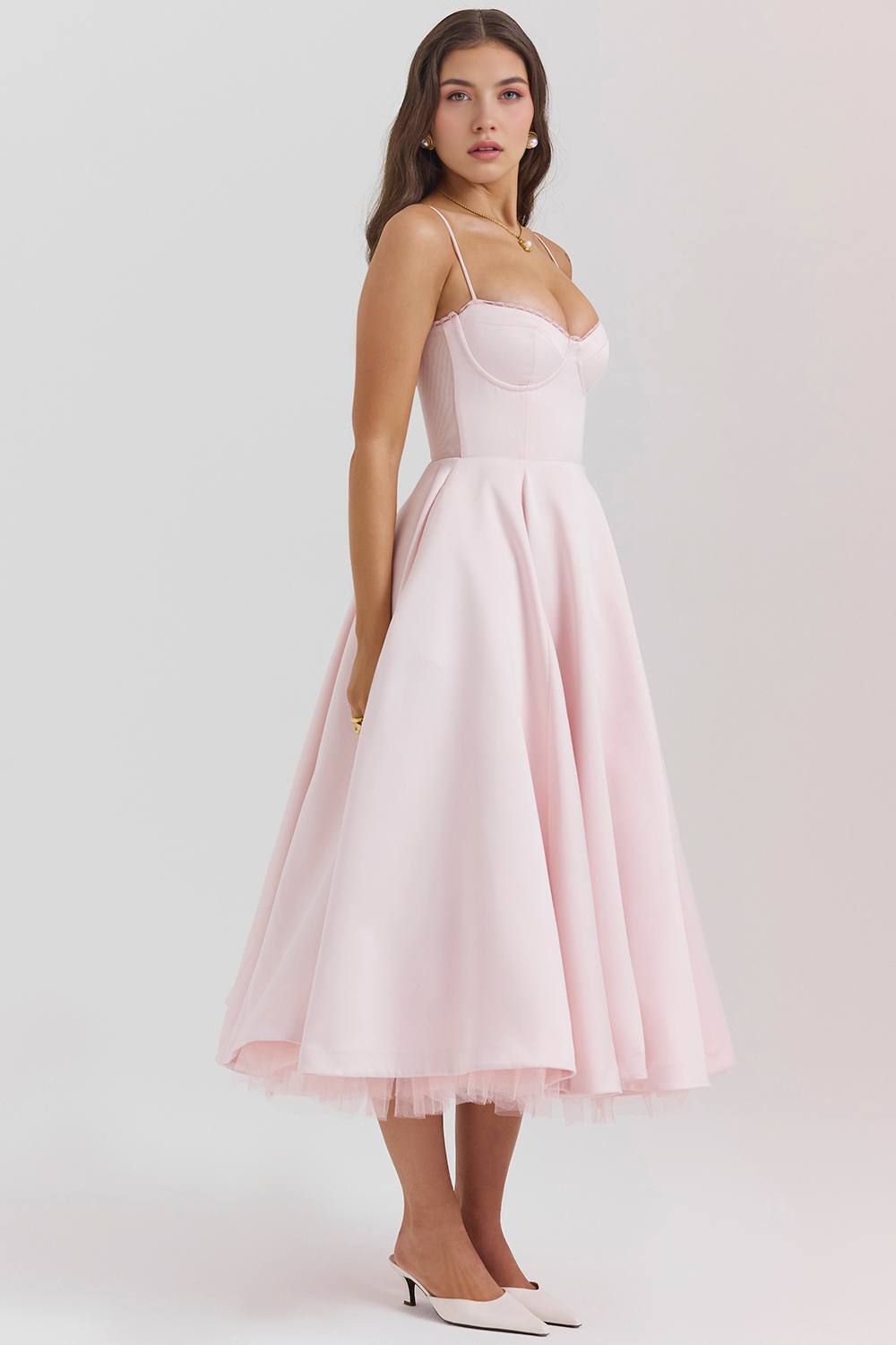 Elegant-Sculpting Midi Dress