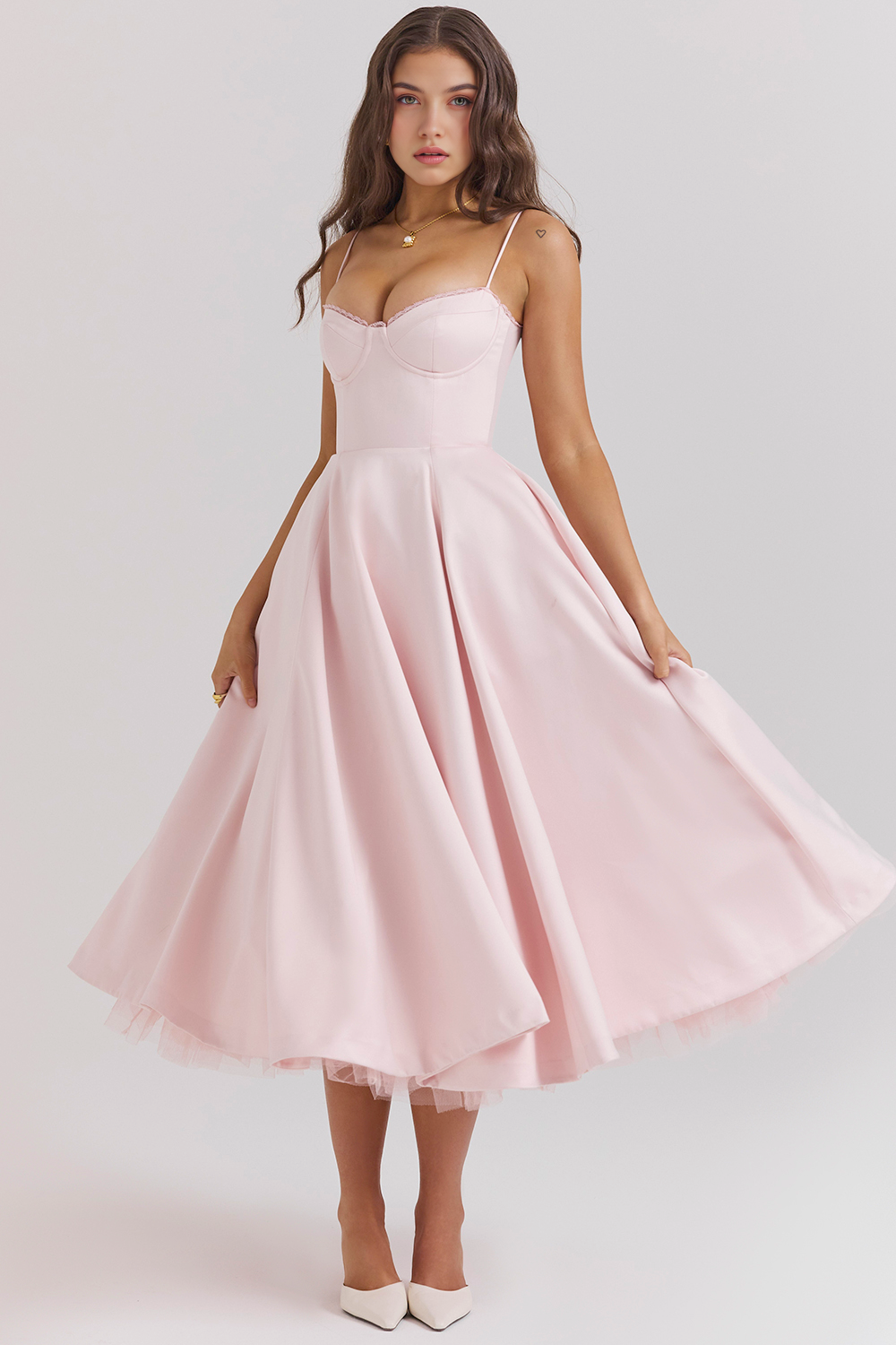 Elegant-Sculpting Midi Dress