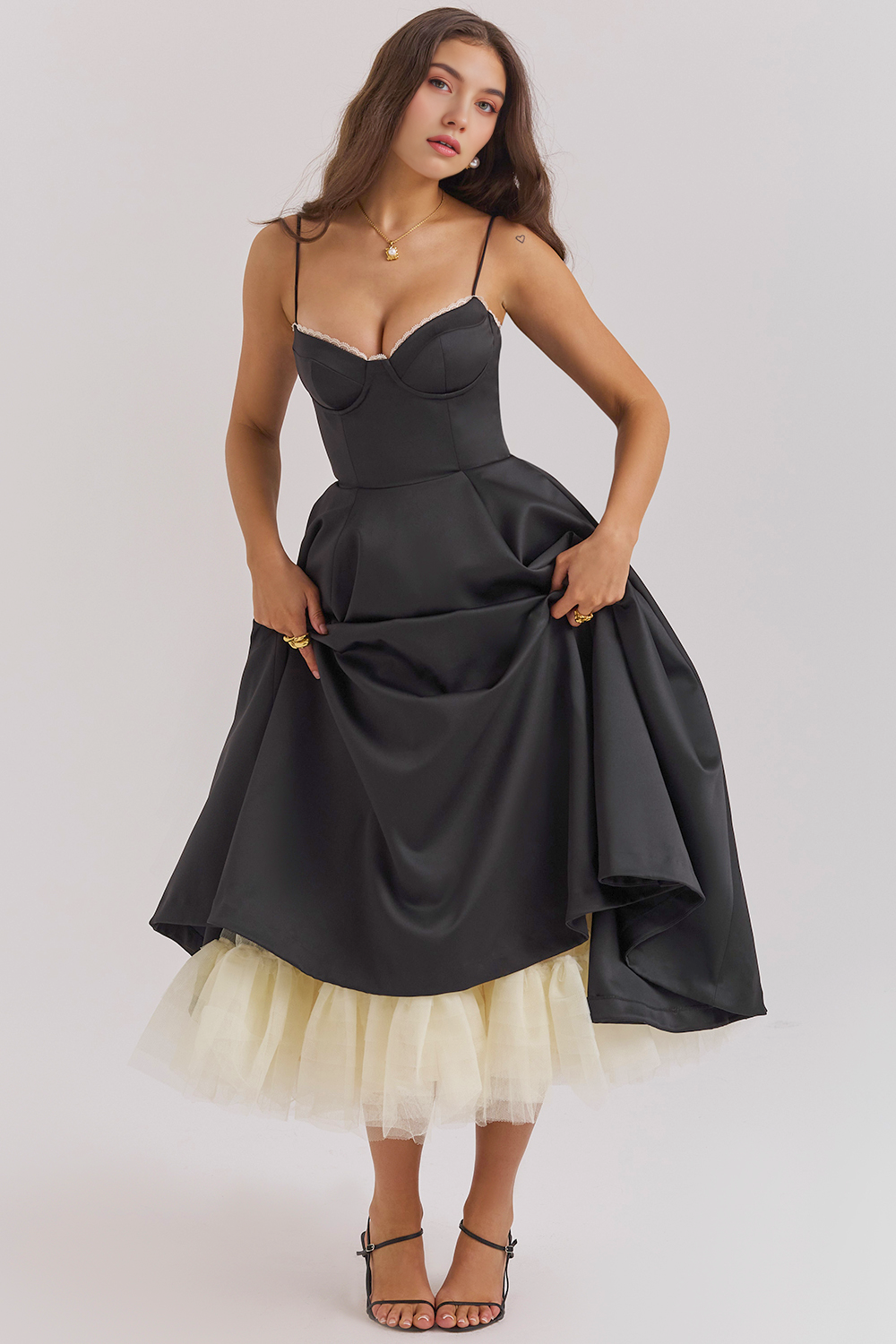 Elegant-Sculpting Midi Dress