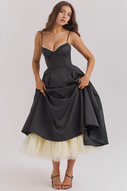 Elegant-Sculpting Midi Dress