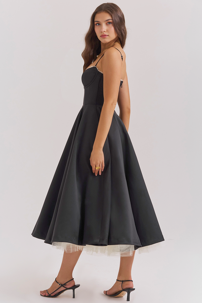 Elegant-Sculpting Midi Dress