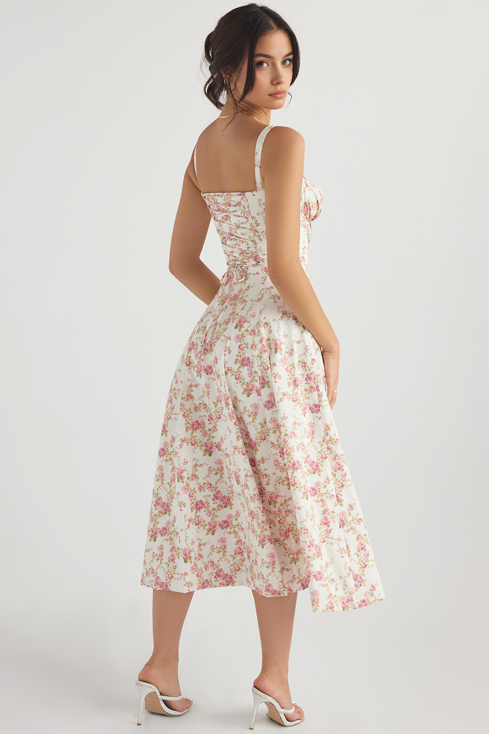 Vintage-Style Midi Dress