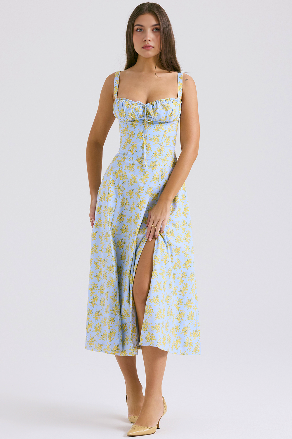Vintage-Style Midi Dress