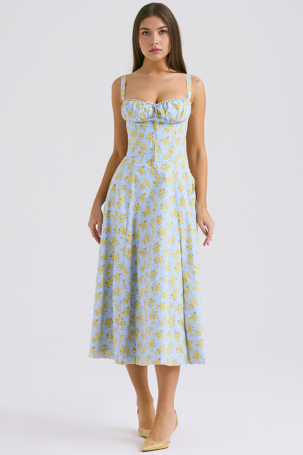 Vintage-Style Midi Dress