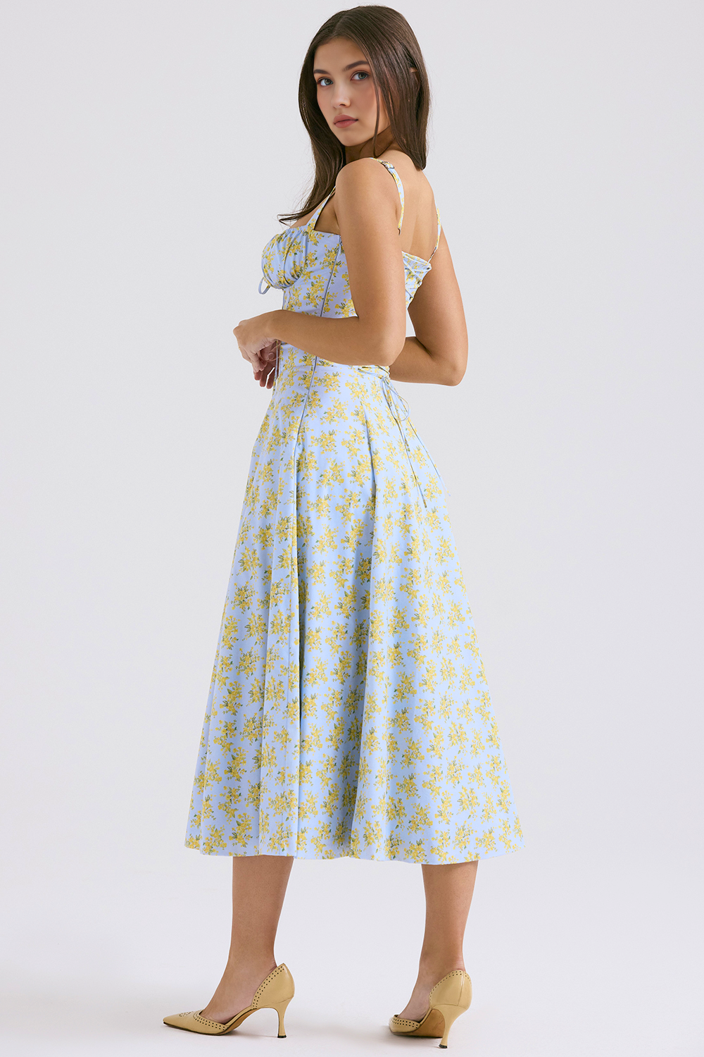 Vintage-Style Midi Dress