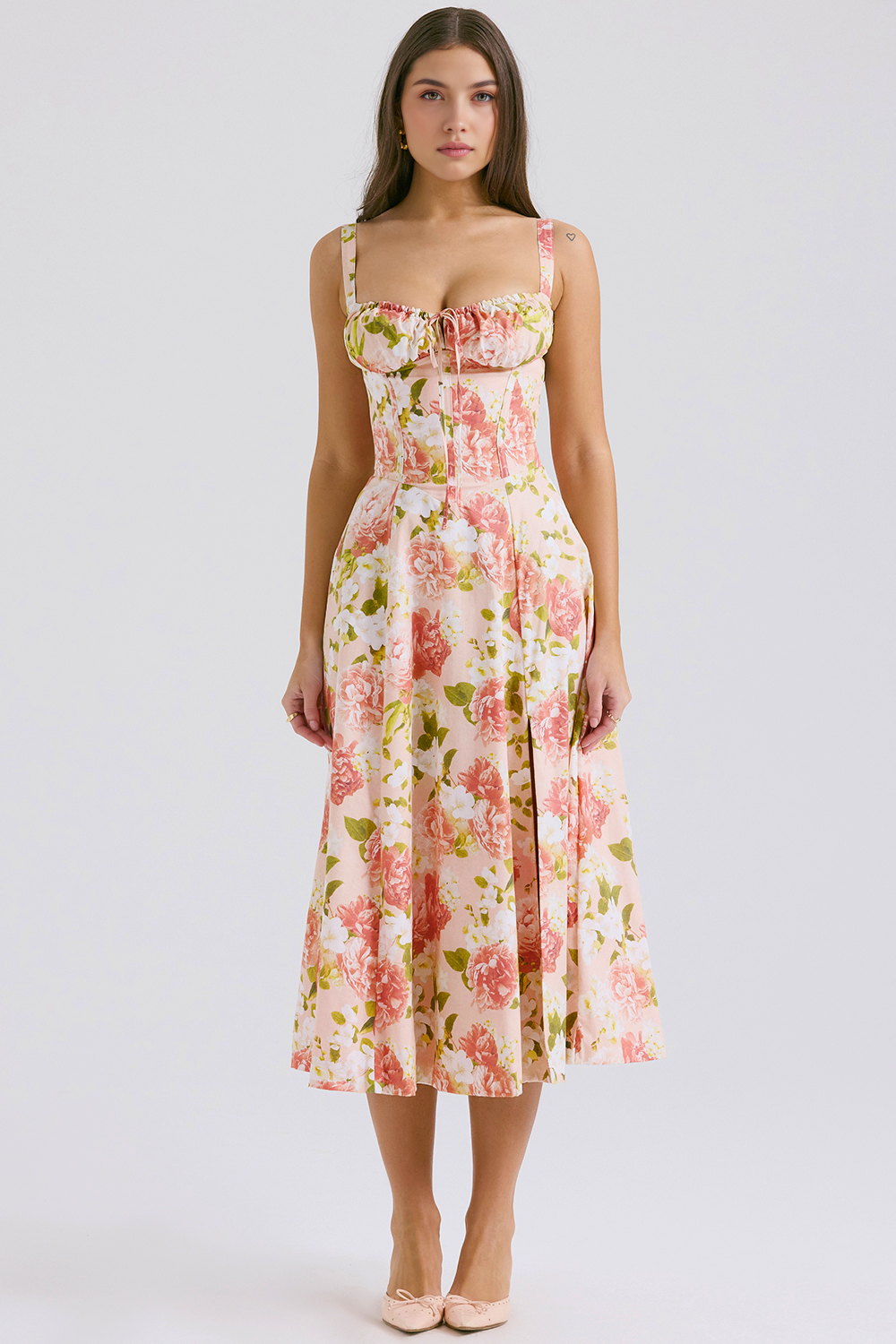 Vintage-Style Midi Dress
