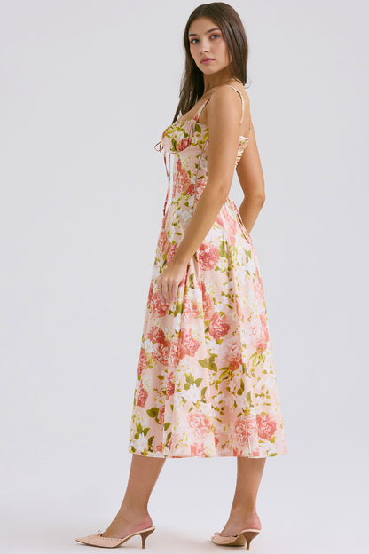 Vintage-Style Midi Dress