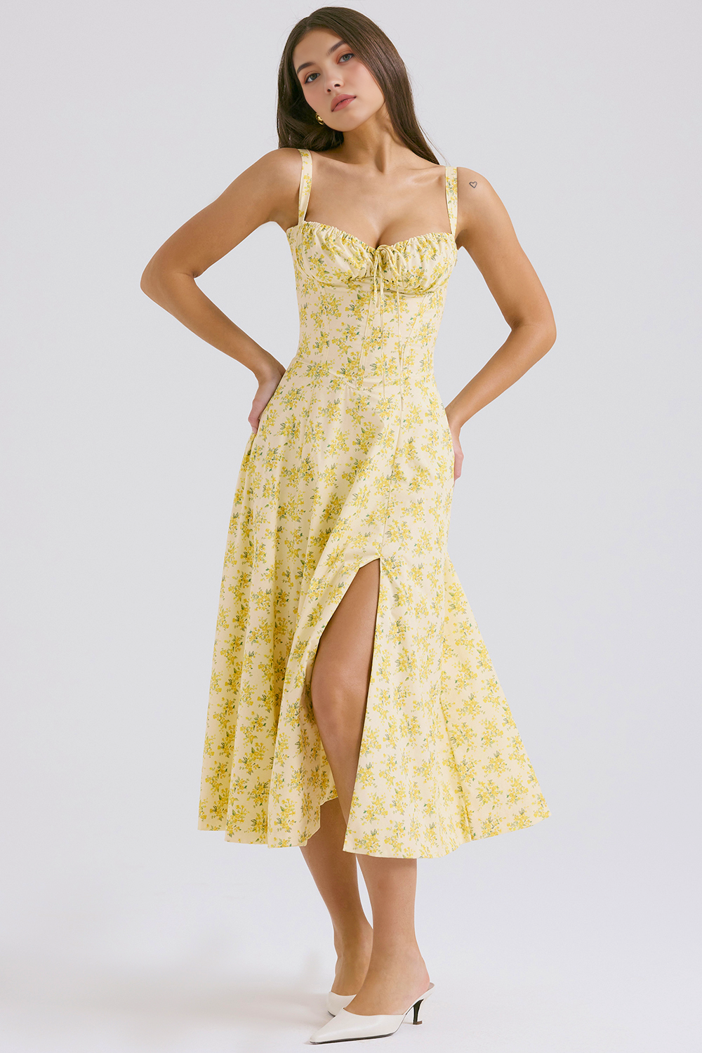 Vintage-Style Midi Dress