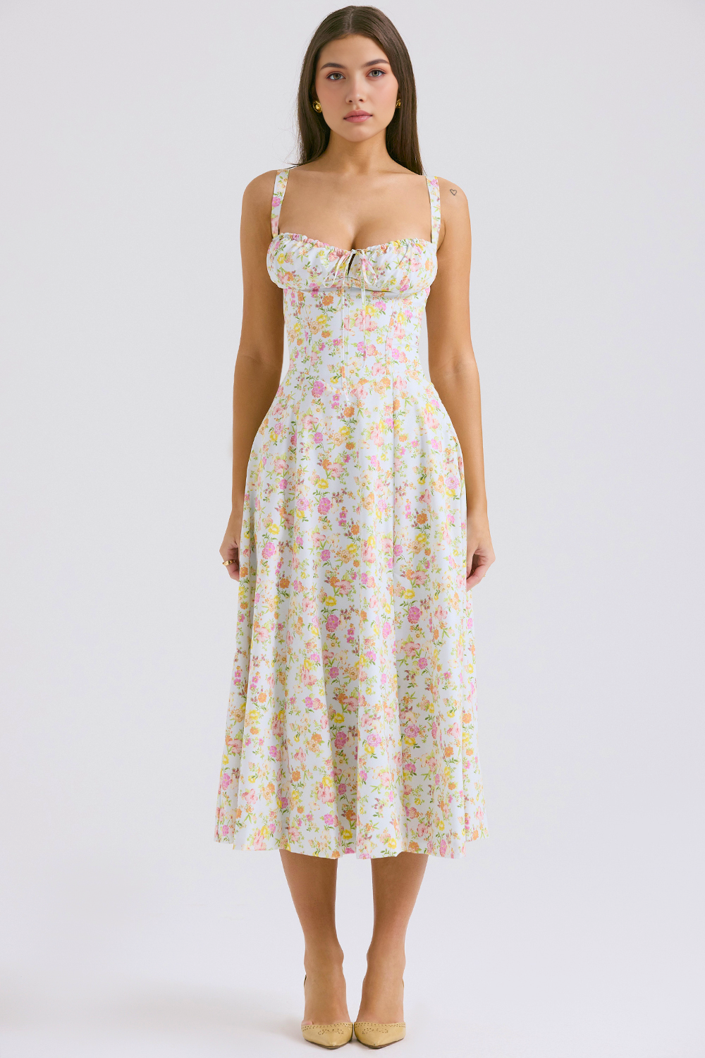 Vintage-Style Midi Dress