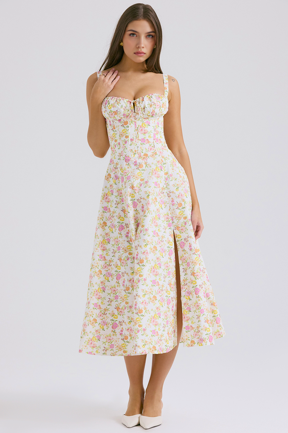Vintage-Style Midi Dress