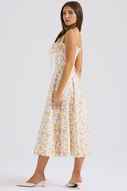 Vintage-Style Midi Dress