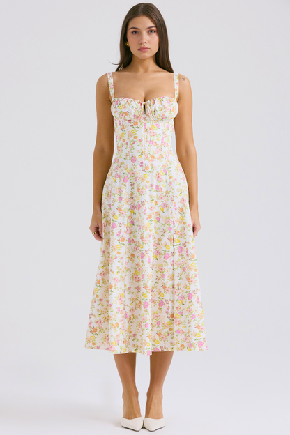 Vintage-Style Midi Dress