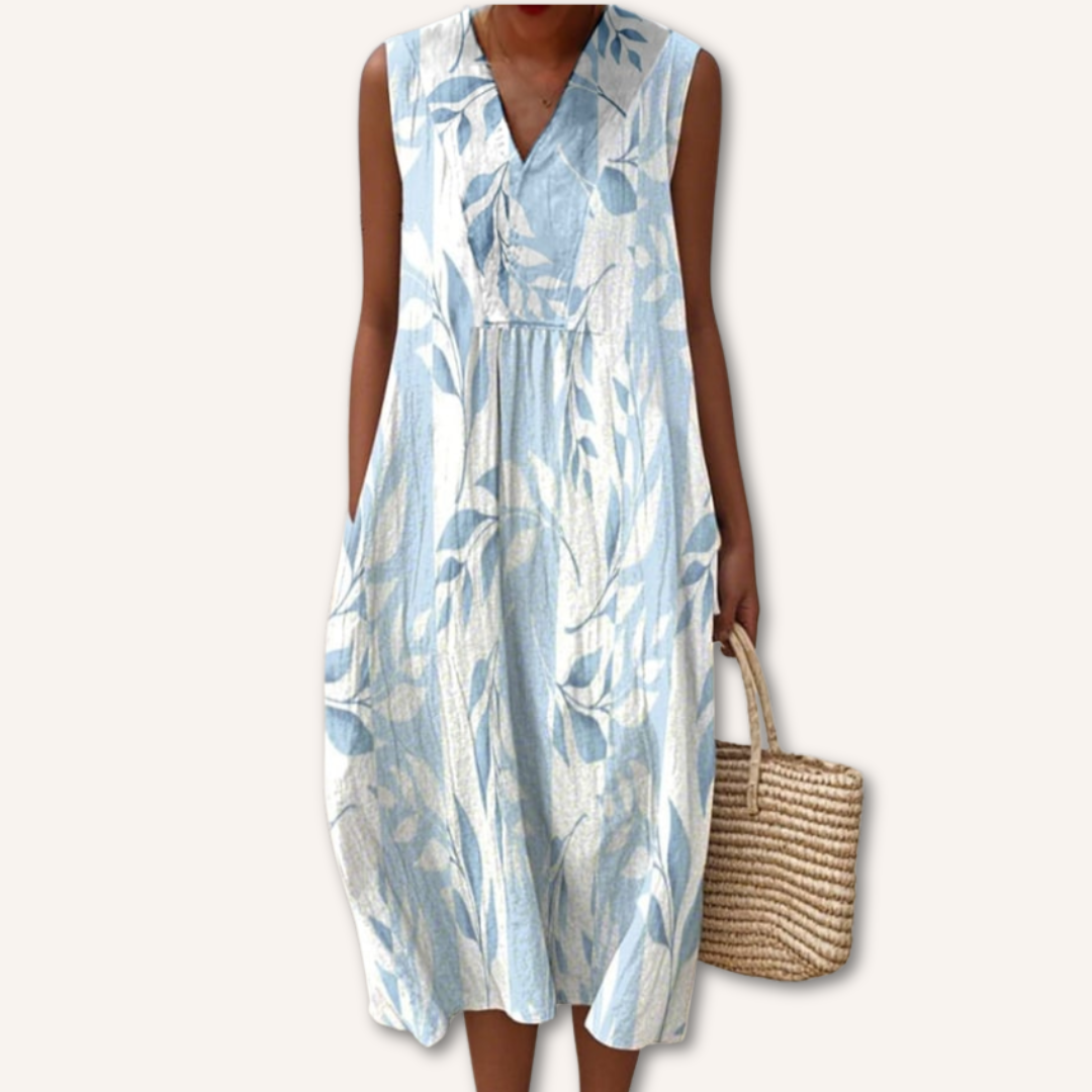 Ocean-Flow Elegant Dress