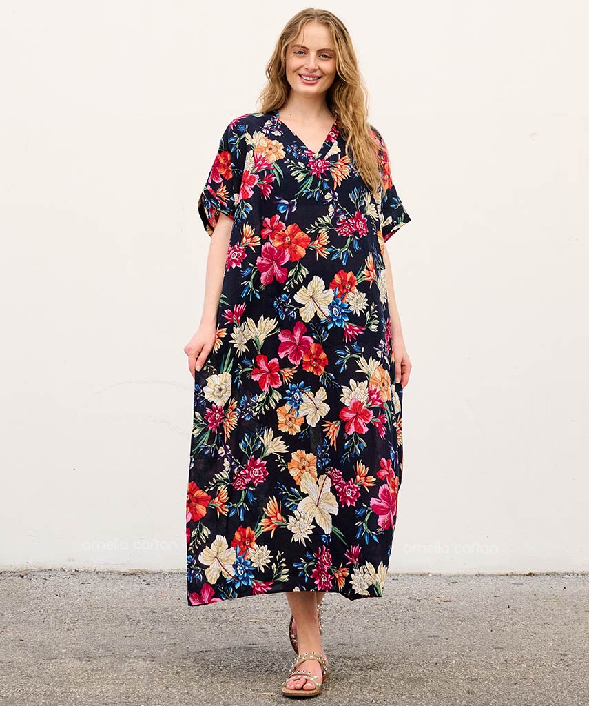 Elegant-Ease Pocket Dress
