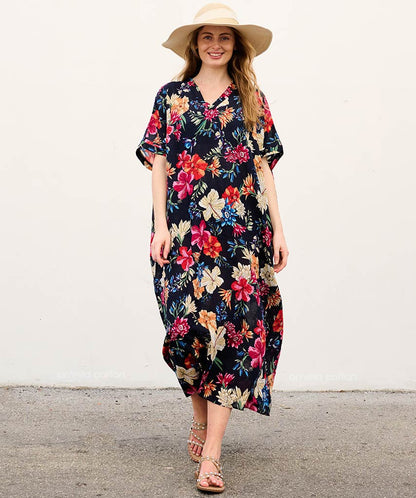 Elegant-Ease Pocket Dress