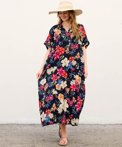 Elegant-Ease Pocket Dress