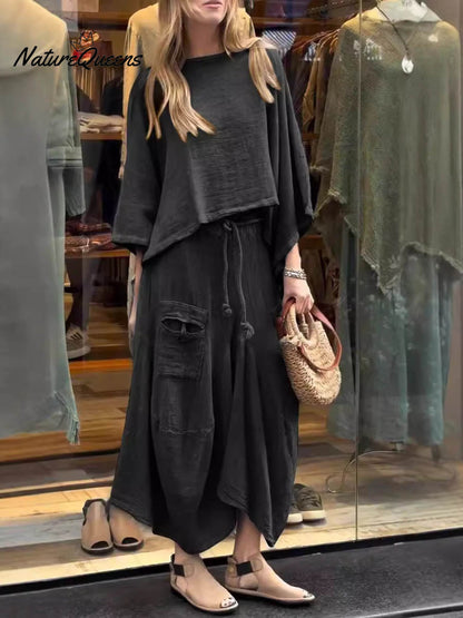 Elegant-Skirt Casual Suit