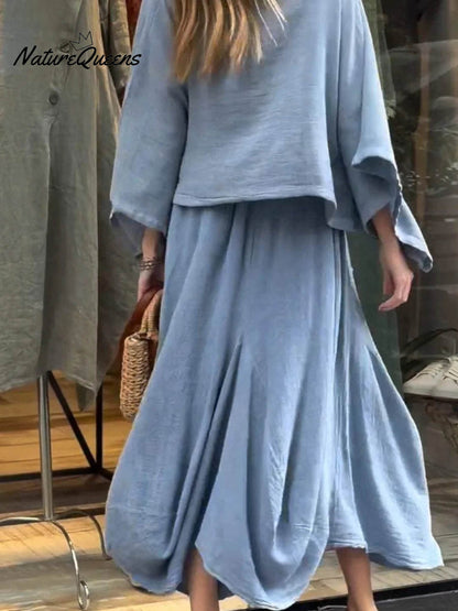 Elegant-Skirt Casual Suit