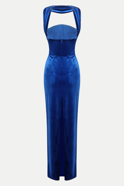 Halter Velvet Maxi for Captivating Nights