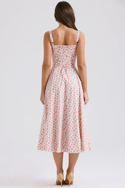 Vintage-Style Midi Dress
