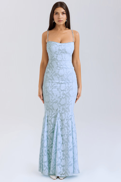 Confidently Radiant Ice Blue Gown