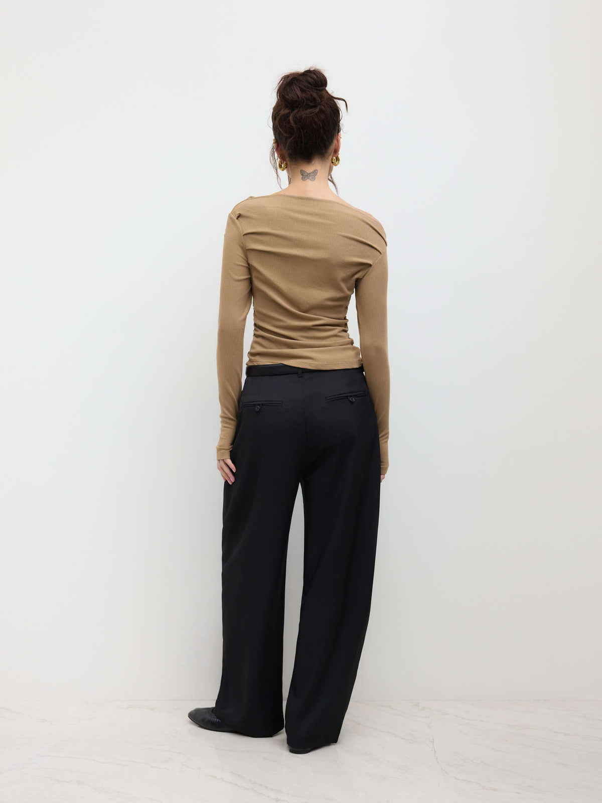Flattering Asymmetrical Long Sleeve Top