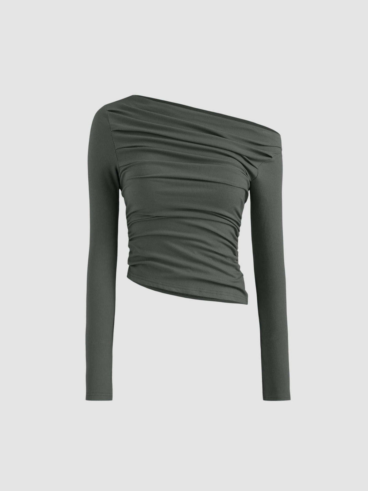 Flattering Asymmetrical Long Sleeve Top