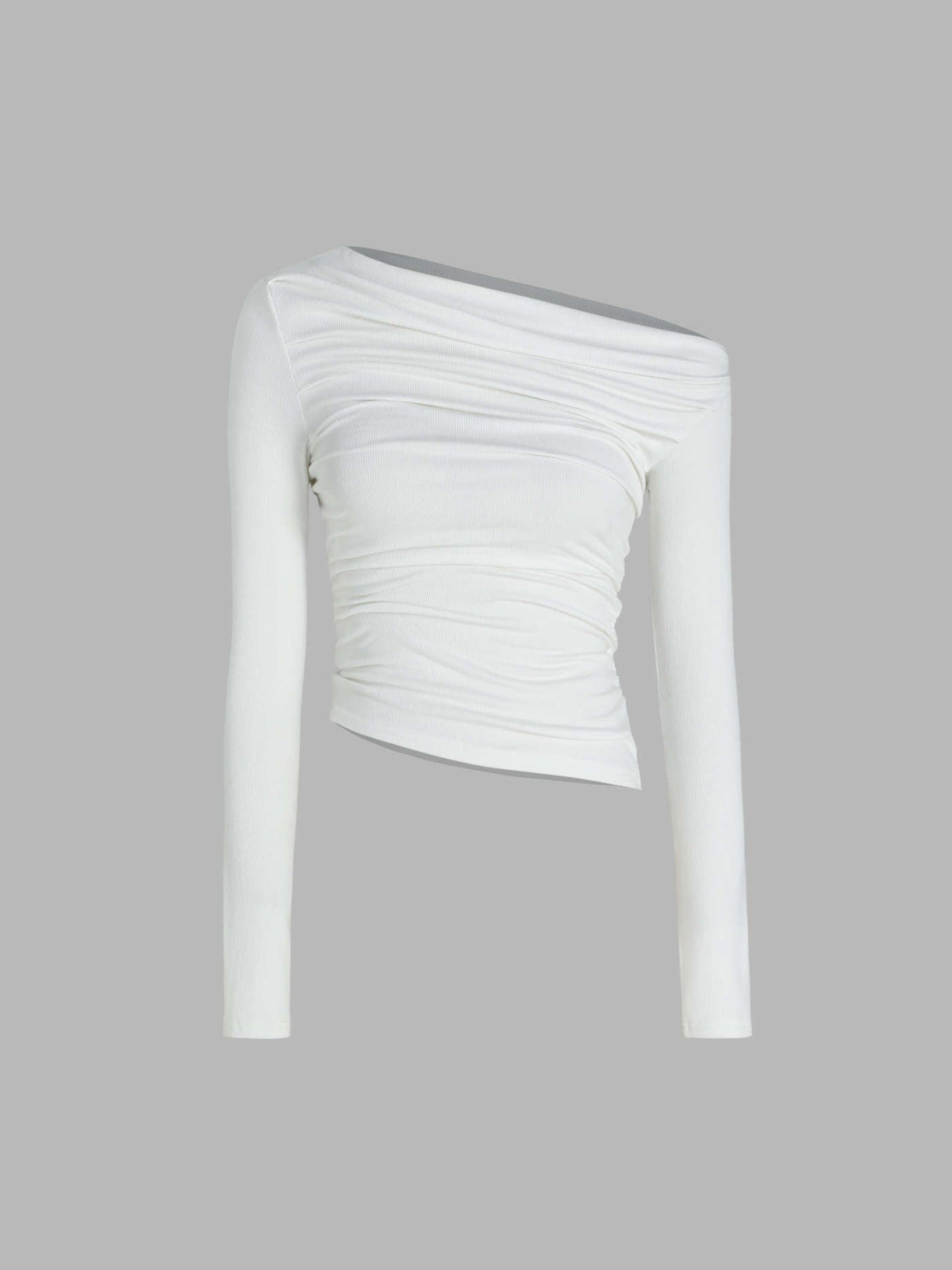Flattering Asymmetrical Long Sleeve Top