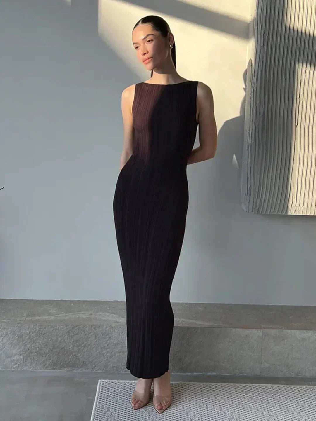 Sculpting Striped Dress