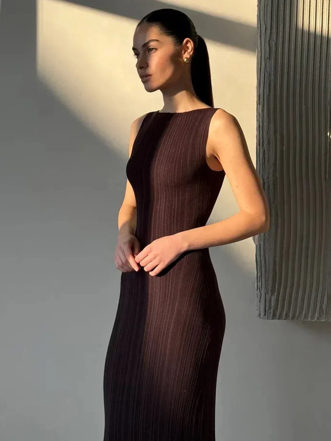 Sculpting Striped Dress