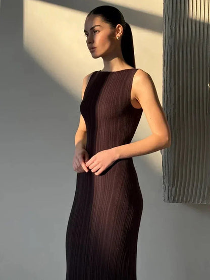 Sculpting Striped Dress