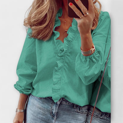 Elegant Drape Blouse