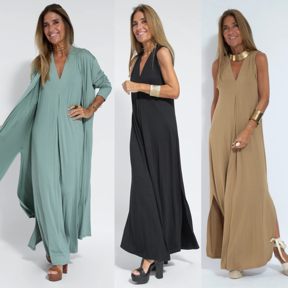 Elegant Curve-Hugging Dress Set