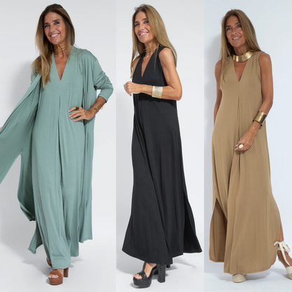 Elegant Curve-Hugging Dress Set
