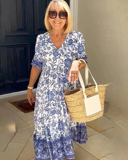 Elegant Breezy Floral Dress