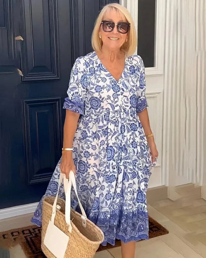 Elegant Breezy Floral Dress