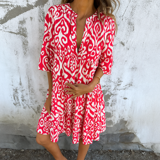 Effortless Elegance V-Neck Dress