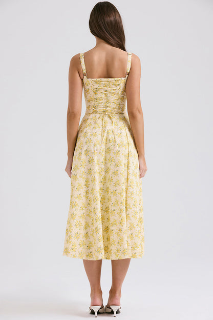 Vintage-Style Midi Dress