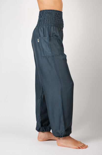 Easy-Waist Harem Trousers