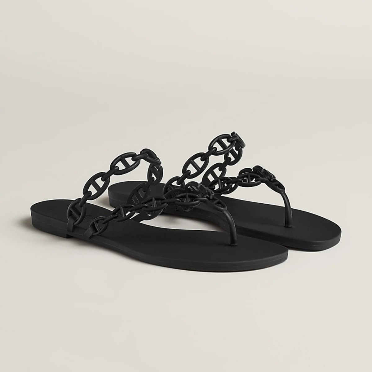 Waterproof Chain-Trim Sandals